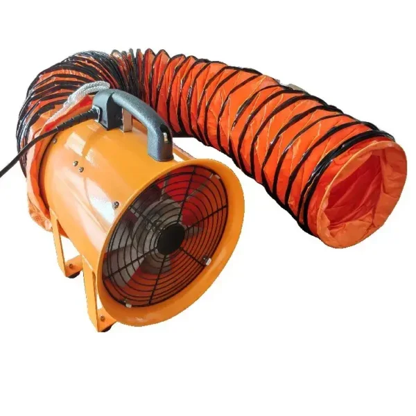 Booth Utility Portable Ventilator, 520w/12inches, 5mtr, PVC