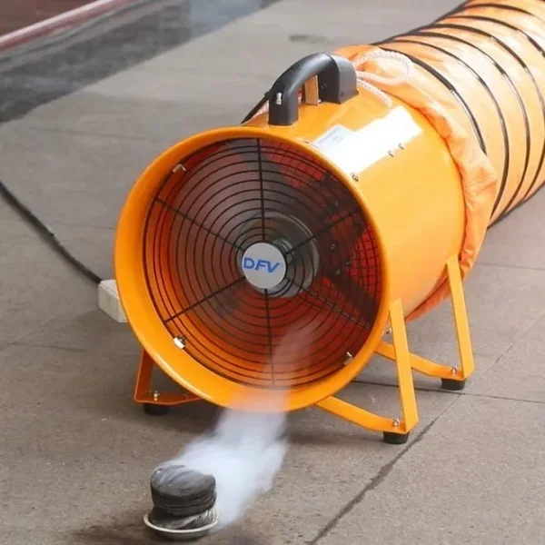 Booth Utility Portable Ventilator, 520w/12inches, 5mtr, PVC - view 3