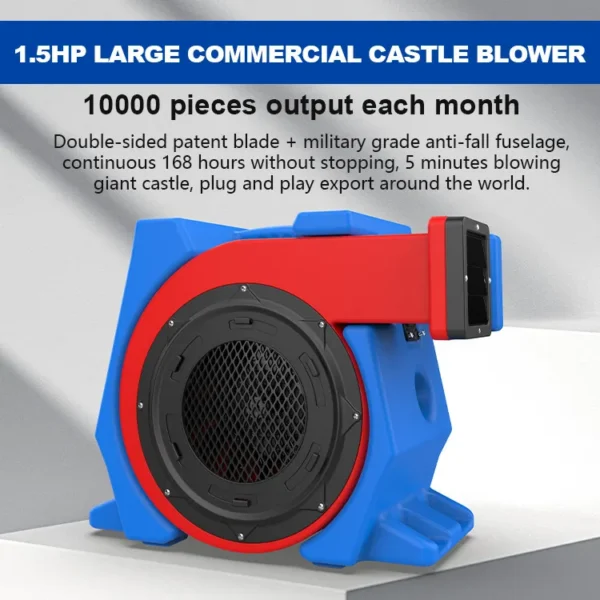 Bounce House Air Blower, 1500w, 1.5HP, Portable, 2hp - view 3