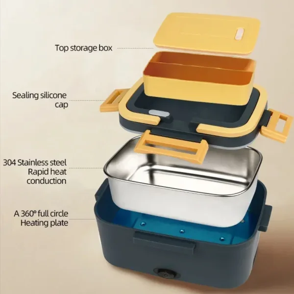 Box Food Warmerportable, Portable, 110 V, 1.1 to 2.0 L - view 3