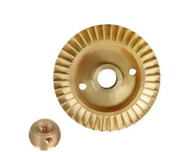 Brass Turbine Impeller, Copper, Open-Vortex - view 3