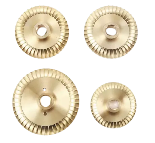 Brass Turbine Impeller, Copper, Open-Vortex - view 6