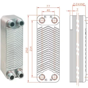 Brazed Plate, Stainless, Steel, B3-18A/B