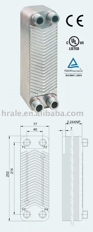 Brazed Plate, Stainless, Steel, B3-18A/B - view 4