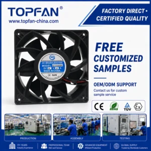 Brushless Axial Cooling Fan, 12V, 24V, 36V, 48V