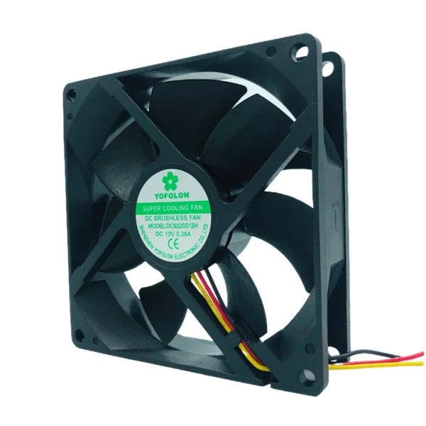 Brushless Axial Cooling Fan, 12V, 24V, 92*92*25mm, Plastic - view 2