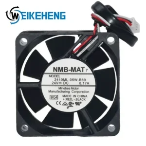 Brushless Axial Cooling Fan, NMB-MAT, 2410ML-05W-B69, 24V