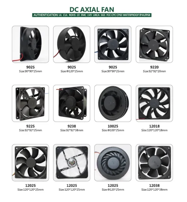 Brushless Axial Fan, 6025, 60mm, 12v, 24V - view 6