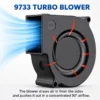 Brushless Blower, 97mm, 12V, Centrifugal, WKH - view 2