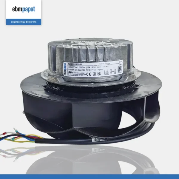 Brushless Centrifugal Blower, R3G250-RR01-H1, 250mm, 3740RPM - view 3