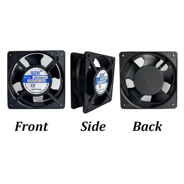 Brushless Cooler, 120*120*38mm, 3500RPM, 110v, Axial - view 3
