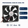 Brushless Cooling Fan, 12025, 120x120x25mm, 12V, 24V