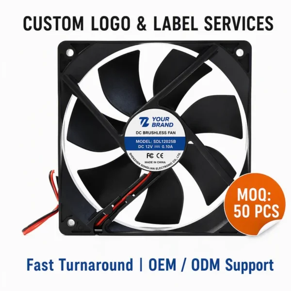 Brushless Cooling Fan, 12025, 120x120x25mm, 12V, 24V - view 4