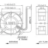 Brushless Cooling Fan, 12V, 24V, 90mm, 4020 - view 2