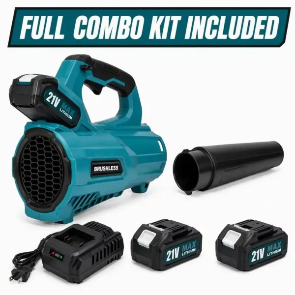 Brushless Cordless Blower, 21V, 150MPH, 320CFM, 4.0Ah