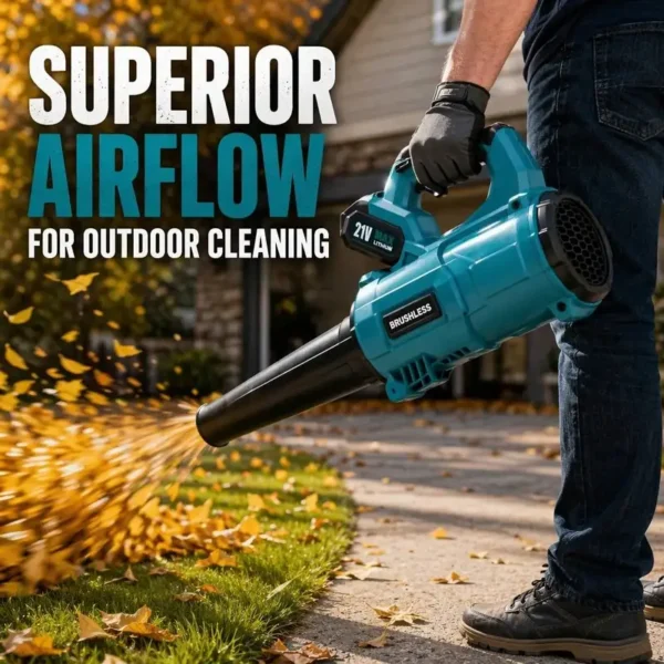 Brushless Cordless Blower, 21V, 150MPH, 320CFM, 4.0Ah - view 5