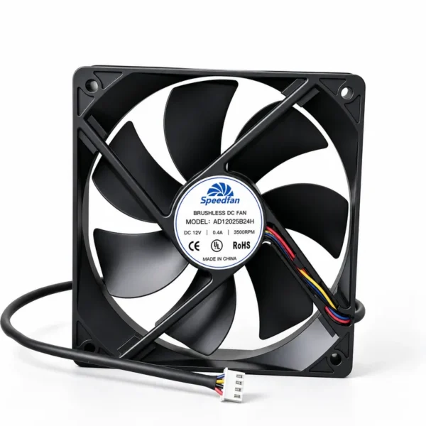 Brushless Fan, 120x120x25mm, 24V, 3D