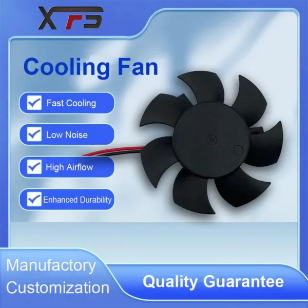 Brushless Frameless Duct Fan, Axial, 50x50x10mm, 5V/12V/24V - view 3