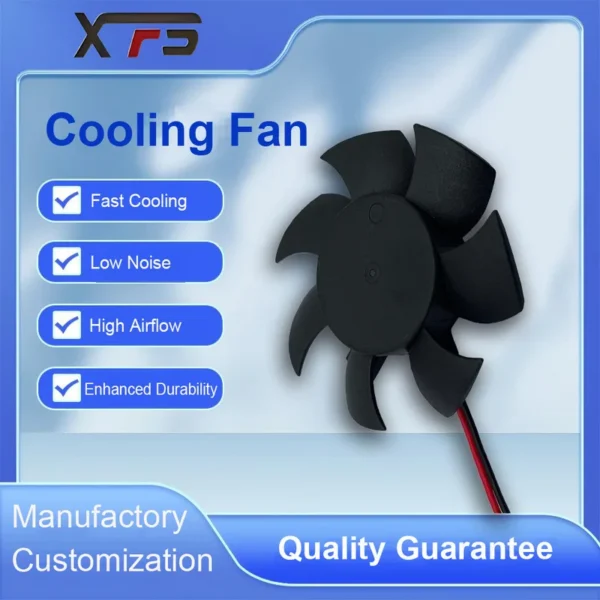 Brushless Frameless Duct Fan, Axial, 50x50x10mm, 5V/12V/24V - view 4