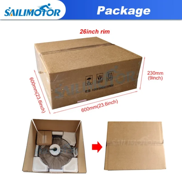 Brushless Geared Hub Motor, 36V, 48V, 250W, 350W - view 5