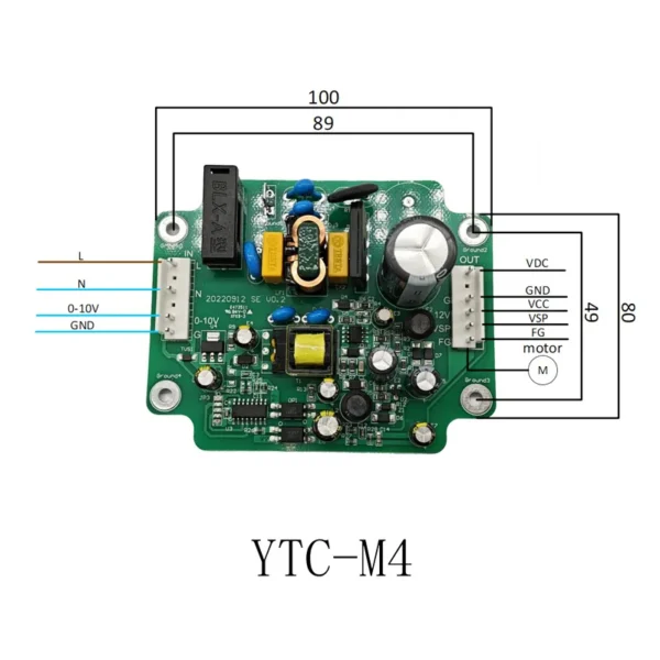 Brushless Motor, 0-10V, home appliance pcba, YTC-M4 - view 4