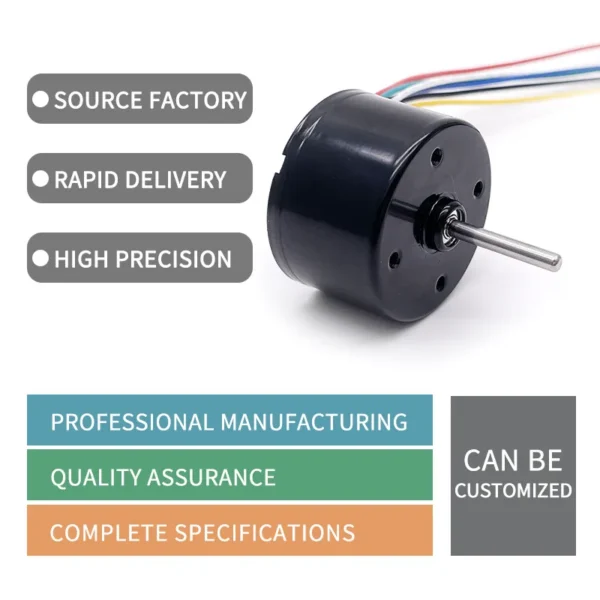Brushless Motor, 12V, 24V, 3625, 36mm*25mm - view 2