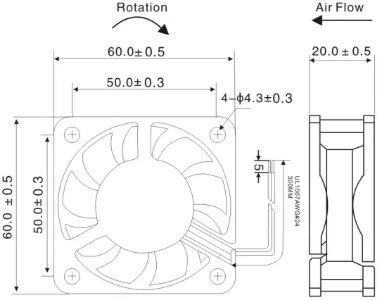 Brushless Motor, 5V, 12V, 24V, 4010 - view 5
