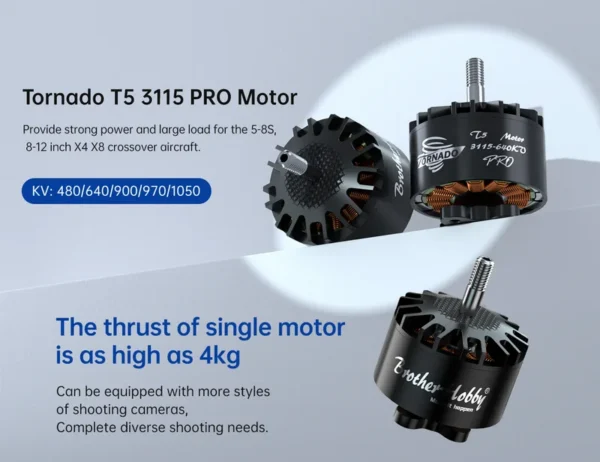 Brushless Motor, T5, 3115, UAV - view 5