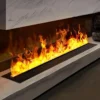 Built-in Fireplace, 3D, 100 W-370W, Metal - view 2