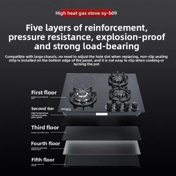 Built-in Four-burner Gas Stove - view 5
