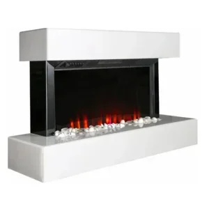 Cabinet Electric Heating Fireplace, Wall, 220-240V, 1000W