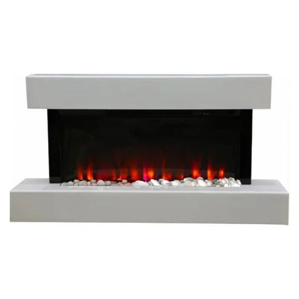 Cabinet Electric Heating Fireplace, Wall, 220-240V, 1000W - view 2