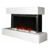 Cabinet Electric Heating Fireplace, Wall, 220-240V, 1000W - view 3