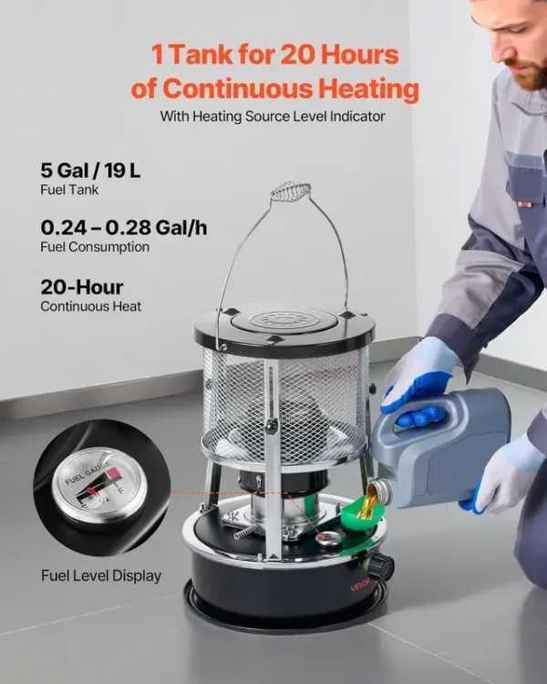 Camping Kerosene Heater, 9000BTU, Portable - view 3