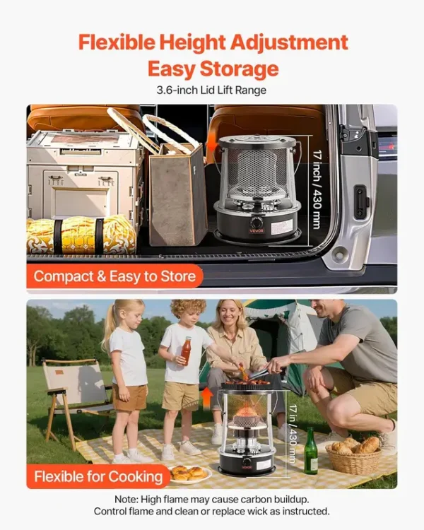 Camping Kerosene Heater, 9000BTU, Portable - view 5