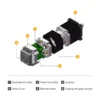 Canopen Ethercat Bus Motor, JKIDS60-P01, 200w, 400W, 3000rpm - view 2