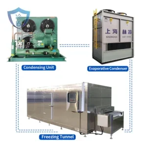 Capacity Tunnel Iqf Freezer, 110v-380v, Stainless Steel 304