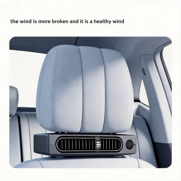 Car Backseat Cooling Fan, Portable, 5 V, Electric - view 2