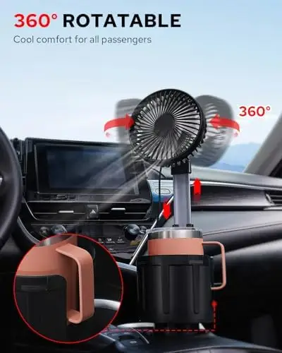 Car Cup Holder Fanspeed, X-RACING, 12V, 4-Inch, Plastic - view 3
