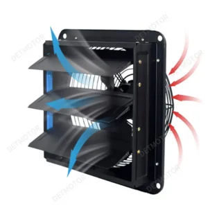 Cast Iron Shutter Fan, 50Hz, Wall