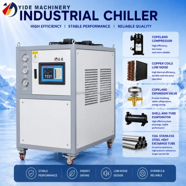 Ce-certified Automatic Air-cooled Chiller, 3HP, R-22(R407c - view 2