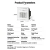 Ceiling Cooling Fan, 120°, IPX2, Waterproof, 91mm - view 6