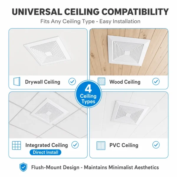 Ceiling Exhaust Fan, HVAC, 220 V, Electric - view 3