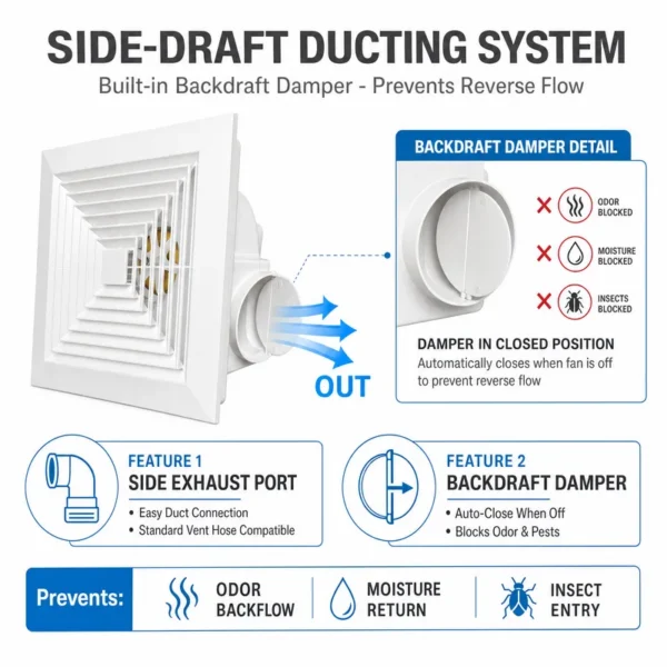 Ceiling Exhaust Fan, HVAC, 220 V, Electric - view 5