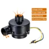 Ceiling Fan, 24VDC, PWM, NMB, Aluminum