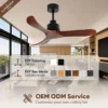 Ceiling Fan, 35W(0.05hp), Solid Wood + Metal - view 4