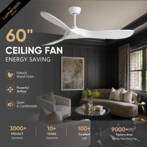 Ceiling Fan, 35W(0.05hp), Wood+Metal