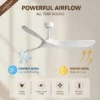 Ceiling Fan, 35W(0.05hp), Wood+Metal - view 2