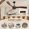 Ceiling Fan, 35W, Wood+Metal - view 3