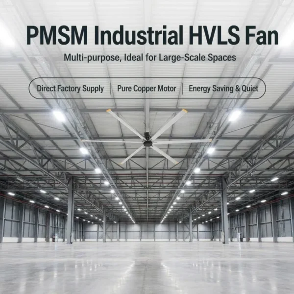Ceiling Fan, 6m, Axial, 1.3kW, 220V/110V/380V